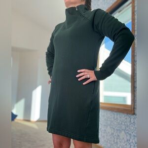 Athleta sweatshirts dress.  Dark green.  Size small.